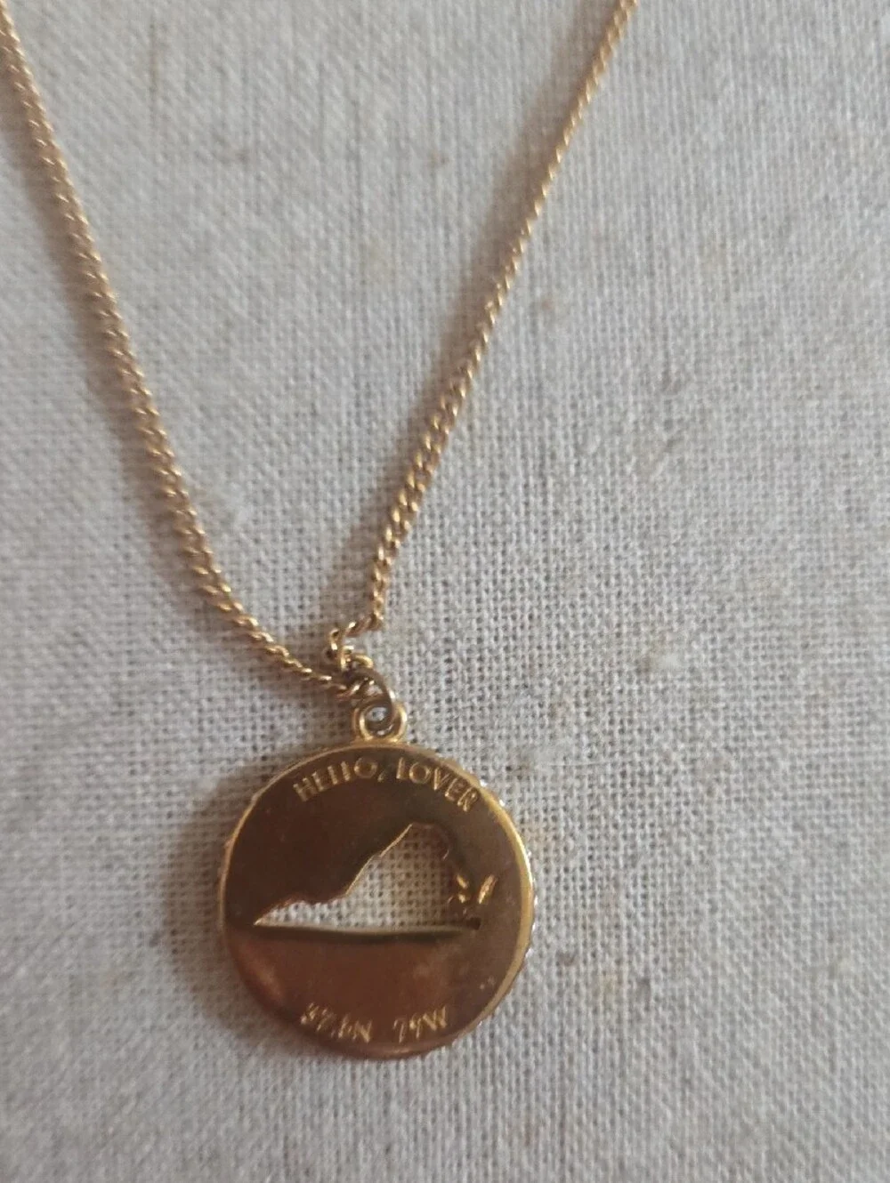 Gold Disc Pendant Necklace - Women Jewelry